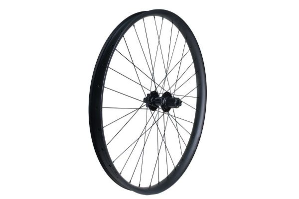 Колесо 27.5"MTB заднее, под кассету на 9-10 передач, двойной обод Citron DP-40 27,5" 32H, втулка Solon DH909TR 32H Disc 142*12мм, 2 промподшипника, крепление IS6, черный